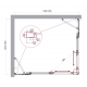 Душевой уголок BelBagno LUCE-AH-22-120/105-C-Cr стекло прозрачное, профиль хром