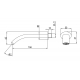 Излив LEMARK LM8024C для ванны, хром