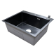 Мойка для кухни AZARIO Nicole AZB5050H1 500х500x3 мм, нержавеющая сталь, чёрный ДЕКОР, без корзины