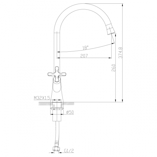 Смеситель для кухни LEMARK Duetto LM5704C