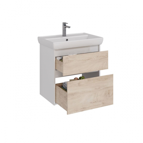 Тумба для комплекта LEMARK Combi 70, 2 ящика, дуб кантри, под раковину Q70