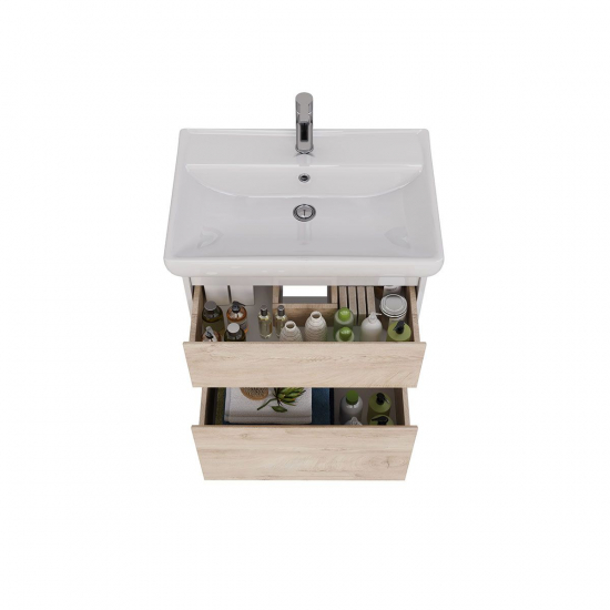 Тумба для комплекта LEMARK Combi 70, 2 ящика, дуб кантри, под раковину Q70