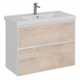 Тумба для комплекта LEMARK Combi 100, 2 ящика, дуб кантри, под раковину Гармония 100