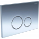 Кнопка для инсталляции AQUATEK KDI-0000018 (005B) хром глянец, клавиши круглые