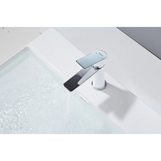 Смеситель для раковины HAIBA HB10505-8 белый/хром