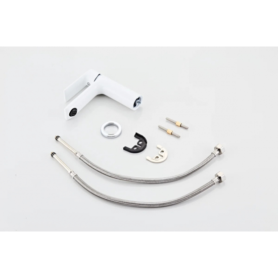 Смеситель для раковины HAIBA HB10505-8 белый/хром