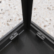 Душевой уголок BelBagno LUCE-A-2-90-C-NERO стекло прозрачное, профиль чёрный
