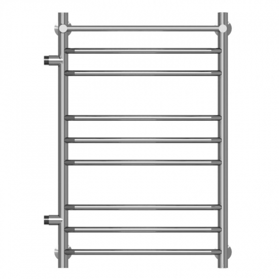 Полотенцесушитель водяной MIXLINE Mira 80х50 1'' трапеция, 8 перекладин, полка, левое подключение