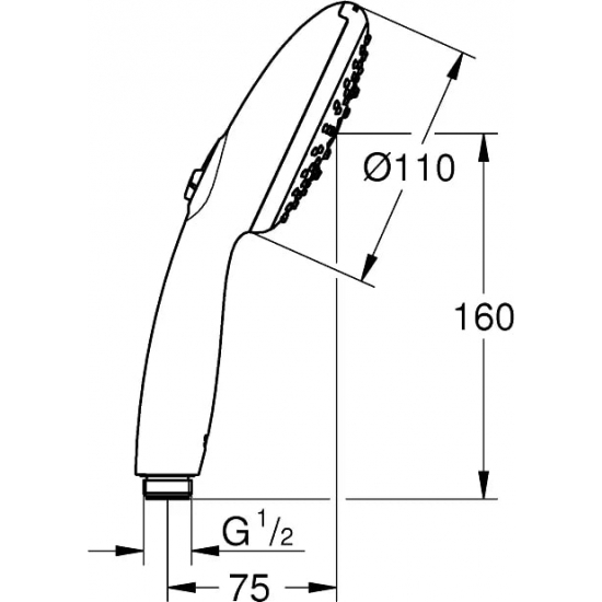 Лейка для душа GROHE Tempesta 28261003 хром