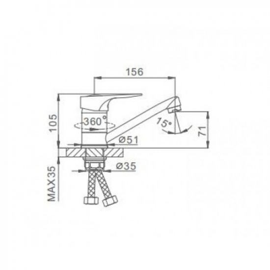 Смеситель для кухни FRAP F4504-2