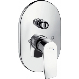 Встраиваемый смеситель для душа и ванны HANSGROHE Metris 31484000, С ВНУТРЕННЕЙ ЧАСТЬЮ, хром