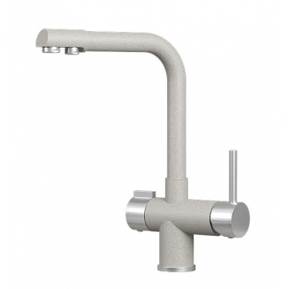 Смеситель для кухни GRANULA 5008 с краном для питьевой воды, базальт