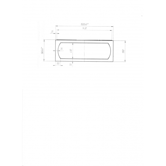 Экран для ванны фронтальный 1МАРКА Aelita,Vita,Viola,Medea 150