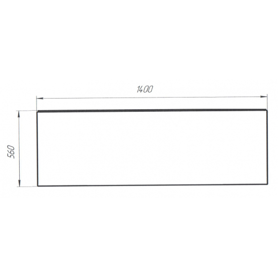 Экран для ванны фронтальный 1МАРКА Flat 140