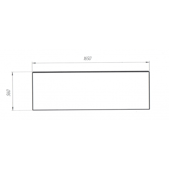 Экран для ванны фронтальный 1МАРКА Flat 165