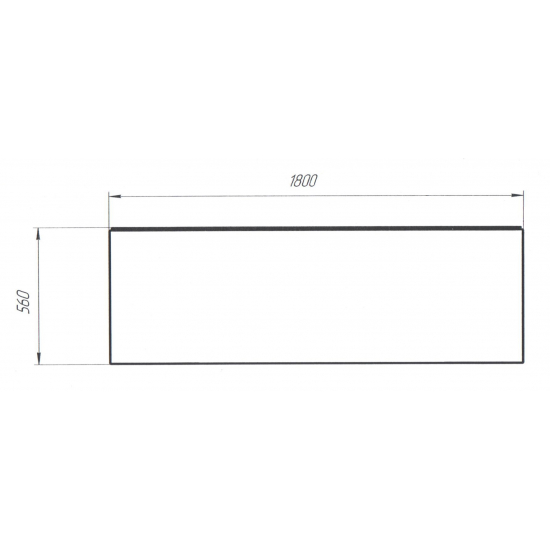 Экран для ванны фронтальный 1МАРКА FLAT 180 