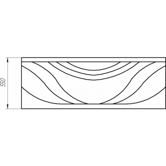 Экран для ванны фронтальный 1МАРКА Grand Luxe 155