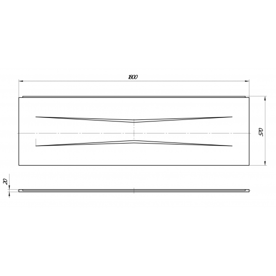 Экран для ванны фронтальный 1МАРКА Raguza 180