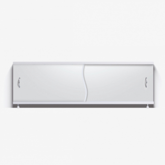 Экран для ванны фронтальный ALAVANN Премьер 150 с алюминиевой рамой  белый