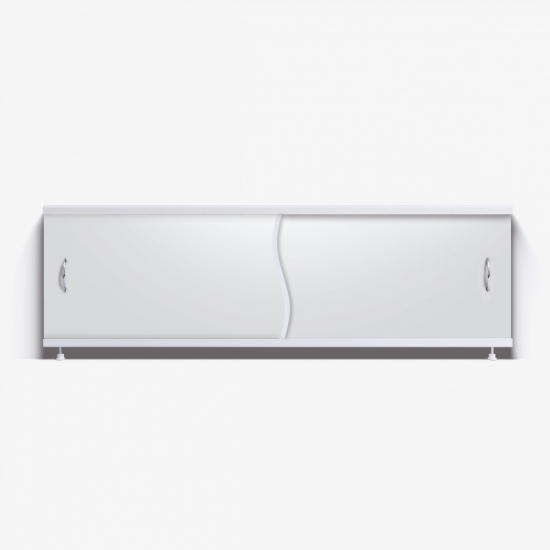 Экран для ванны фронтальный ALAVANN Премьер 150 с алюминиевой рамой  белый