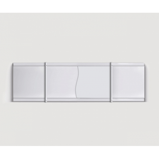 Экран для ванны фронтальный ALAVANN Премьер 170 с алюминиевой рамой  белый