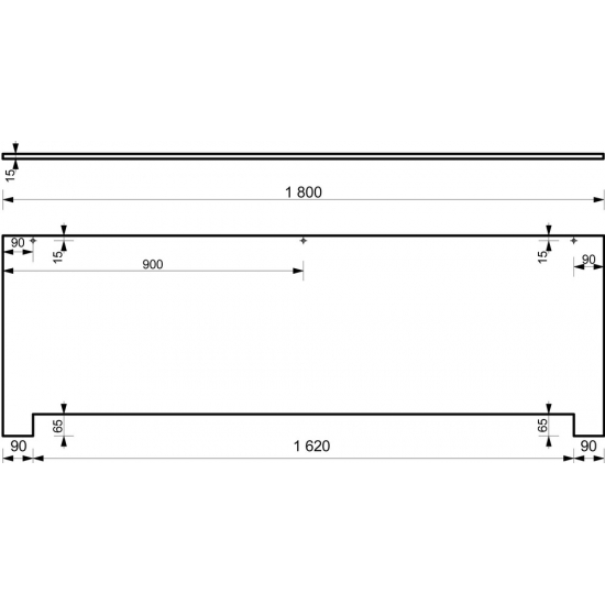 Экран для ванны фронтальный ЭСТЕТ Альфа 180x80