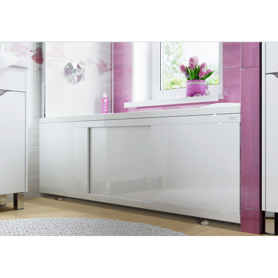 Экран для ванны фронтальный МДФ ALAVANN Crystal 160 купе белый