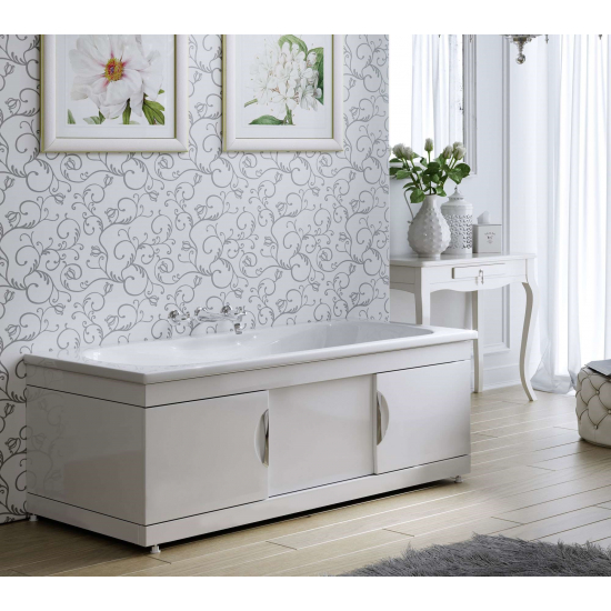 Экран для ванны фронтальный МДФ ALAVANN Monako Still 150 купе белый