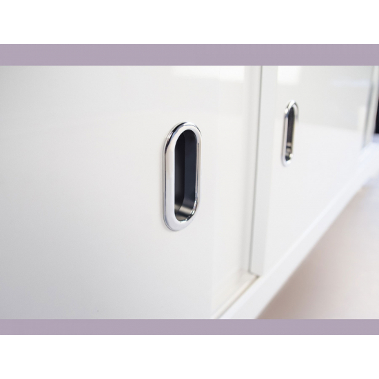 Экран для ванны фронтальный МДФ ALAVANN раздвижной  150 купе белый