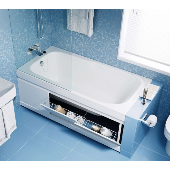 Экран для ванны фронтальный МДФ ALAVANN SOFT 150 откидной белый