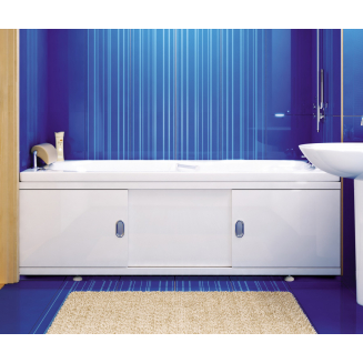 Экран для ванны фронтальный МДФ ALAVANN Still 150 купе каркас из алюминия белый