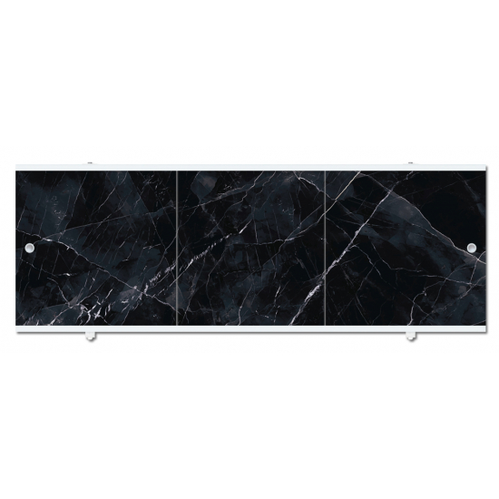 Экран для ванны фронтальный МЕТАКАМ Премиум А 150 с алюминиевой рамой графитовый