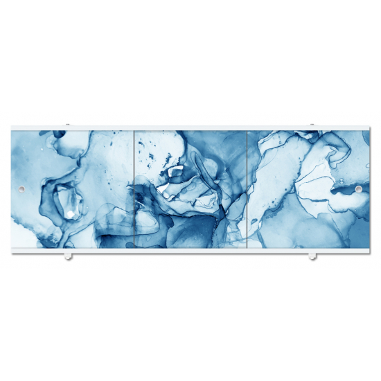 Экран для ванны фронтальный МЕТАКАМ Премиум А 150 с алюминиевой рамой синий