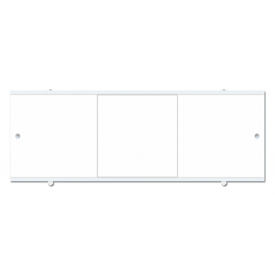 Экран для ванны фронтальный МЕТАКАМ Премиум А 170 с алюминиевой рамой белый