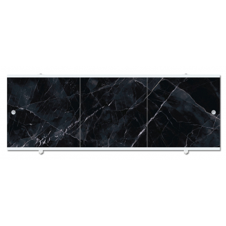 Экран для ванны фронтальный МЕТАКАМ Премиум А 170 с алюминиевой рамой графитовый