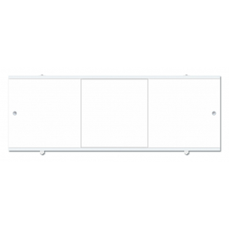 Экран для ванны фронтальный МЕТАКАМ Премиум А 180 с алюминиевой рамой белый