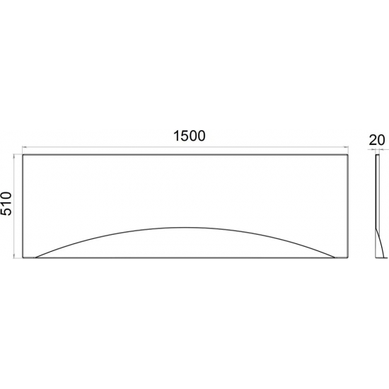 Экран для ванны фронтальный ТРИТОН Стандарт Gamma/Стандарт/Нерея/Ультра/Рига/Европа 150