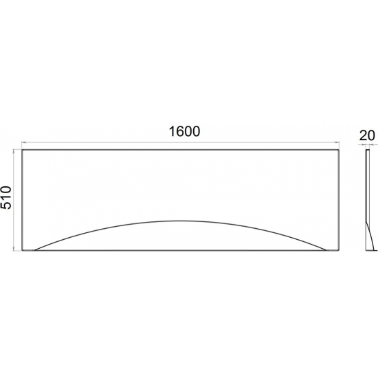 Экран для ванны фронтальный ТРИТОН Стандарт Gamma/Стандарт/Ультра/Европа 160