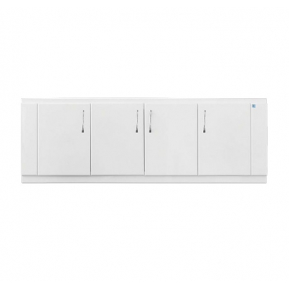 Экран для ванны МДФ фронтальный STYLE LINE 150 распашной белый