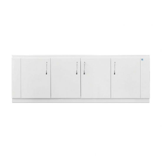 Экран для ванны МДФ фронтальный STYLE LINE 150 распашной белый