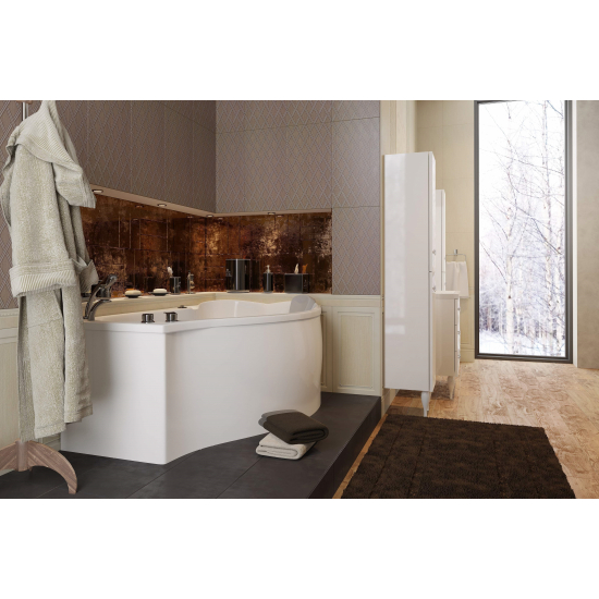 Экран для ванны торцевой 1МАРКА Gracia 150х85 L левый