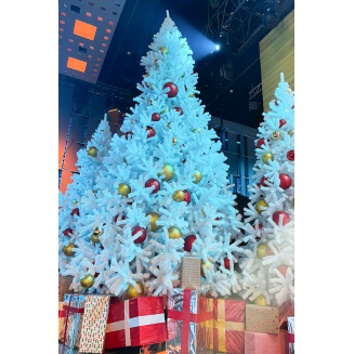 Ёлка ствольная Виктория Белая от 4 метра ПВХ