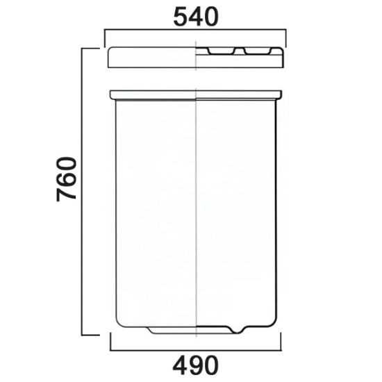 Ёмкость АНИОН 130ЕК объем 130 литров синяя