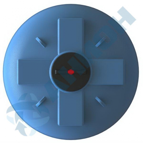 Ёмкость AНИОН 2002ВФК2 объем 2000 литров с дыхательным клапаном синяя