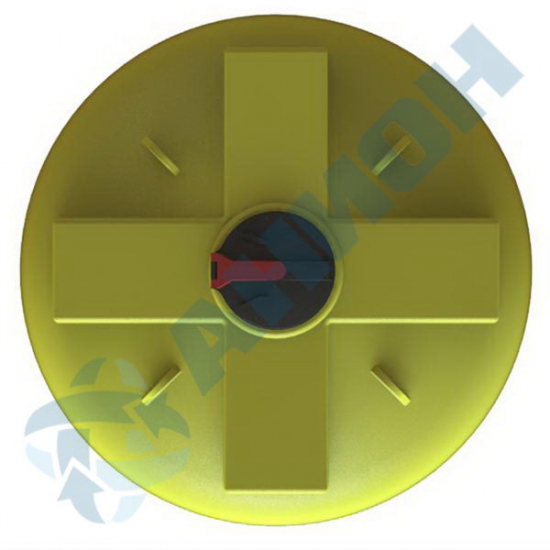 Ёмкость AНИОН 5100ВФК3 объем 5150 литров с откидной крышкой жёлтая