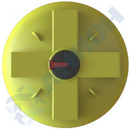 Ёмкость AНИОН 6100КАС_ВФК3 объем 6100 литров с откидной крышкой жёлтая