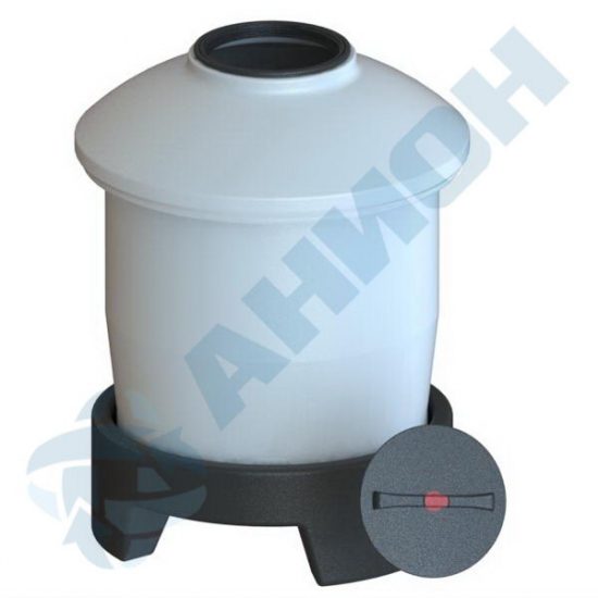 Ёмкость АНИОН 890ГРПК2 объем 890 литров с дыхательным клапаном, на подставке белая