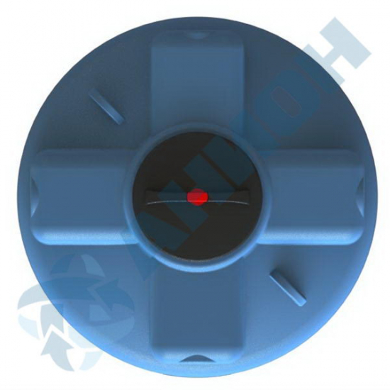 Ёмкость AНИОН А_2003ВФК2 объем 2000 литров с дыхательным клапаном синяя