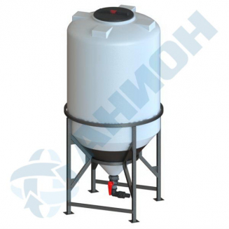 Ёмкость AНИОН Б1400МФК2С11/4" объем 1400 л. с дыхательным клапаном, с полным сливом 1 1/4"