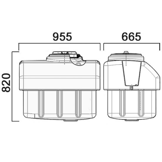 Ёмкость AНИОН БПС330ФК2 объем 330 литров для протравливателя семян жёлтая